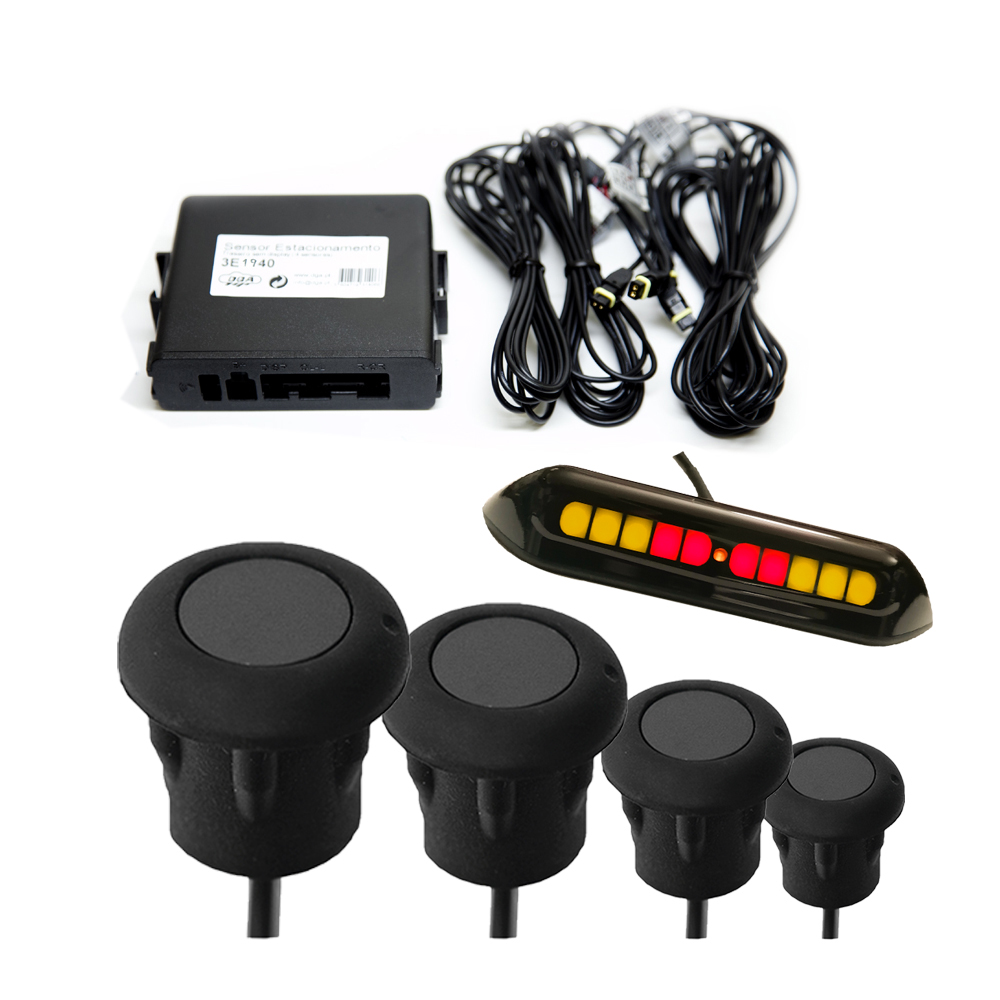 Rear Rubber Parking Sensors with Display